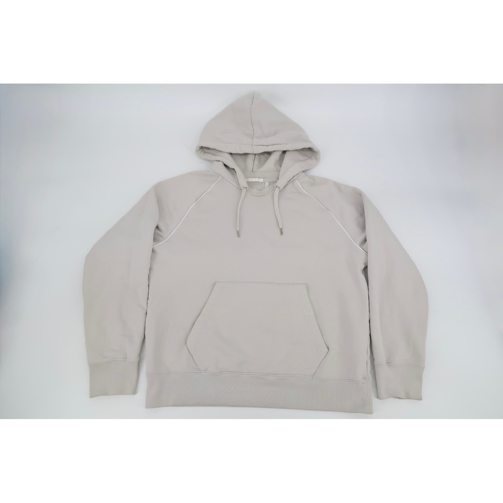 Helmut Lang Mens Medium Taupe Raglan Long Sleeve Hoodie French Terry